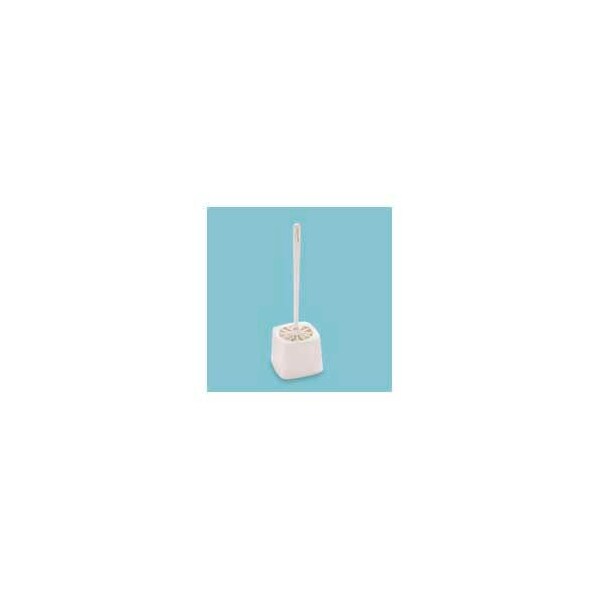 Soporte para cepillo de baño de plástico Rubbermaid¬Æ de 5" de diámetro, color blanco - RCP631100WE - FG631100WHT