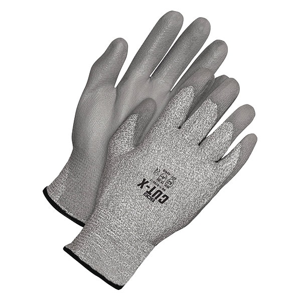 Guantes recubiertos resistentes al corte Bdg, Nivel de corte A2, 13 ga, Gris, 6 - 99-1-9780-6-K