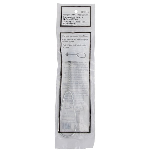 Cepillo para Conexiones Prosource, 6-1/4 pulgadas de Largo Total, Cerdas de Acero Inoxidable, Cerdas de 1 pulgada de Largo - PMB-508-3L