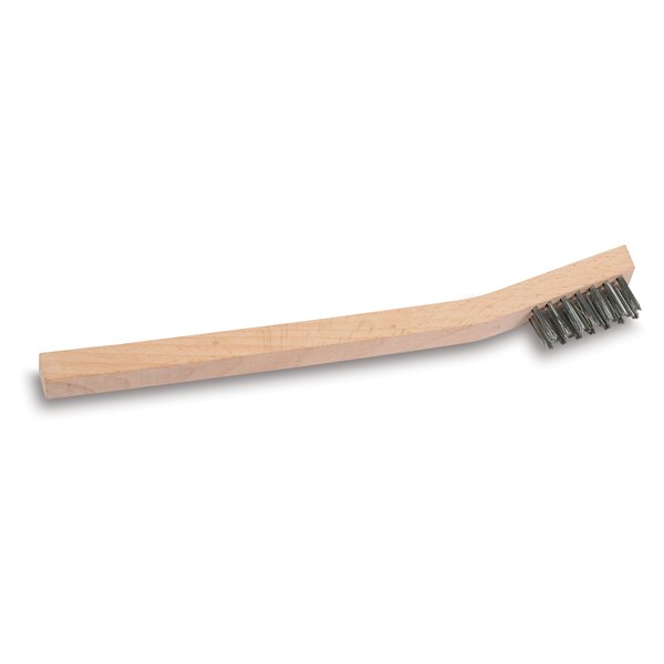 Cepillo de Alambre Doméstico Malish, 7 3/4", Acero Inoxidable, Cepillo de 7-3/4 pulgadas de Largo, de Madera - 0173SSP