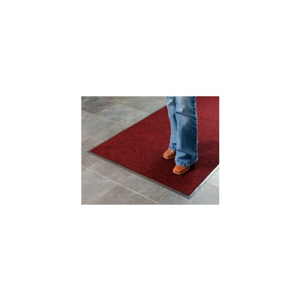 Tapete de Entrada Apache Mills Brush & Clean„¢ de Apache Mills de 3/8" de Grosor, 4' x 6', Color Borgoña - 0103311054X6