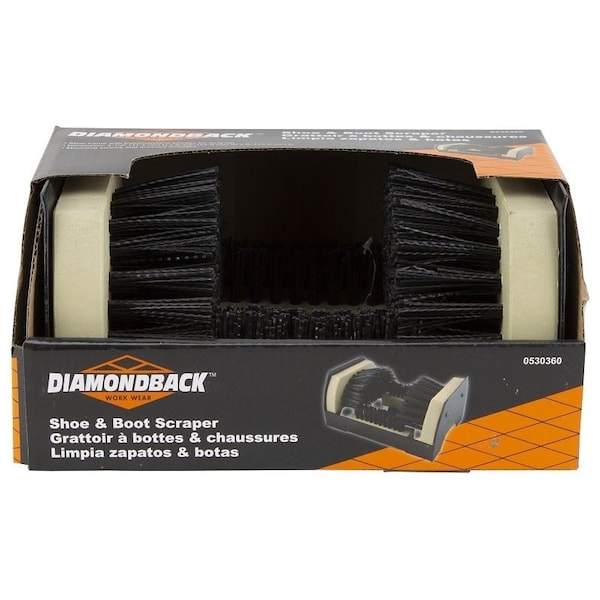 Raspador para zapatos y botas Diamondback ZJ1016 con cerdas de polipropileno - ZJ1016