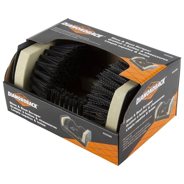 Raspador para zapatos y botas Diamondback ZJ1016 con cerdas de polipropileno - ZJ1016
