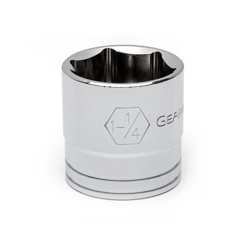 Juego de herramientas GEARWRENCH de trinquete y dados estándar SAE de 1/2 pulgadas de 6 puntas (19 piezas) - 80791