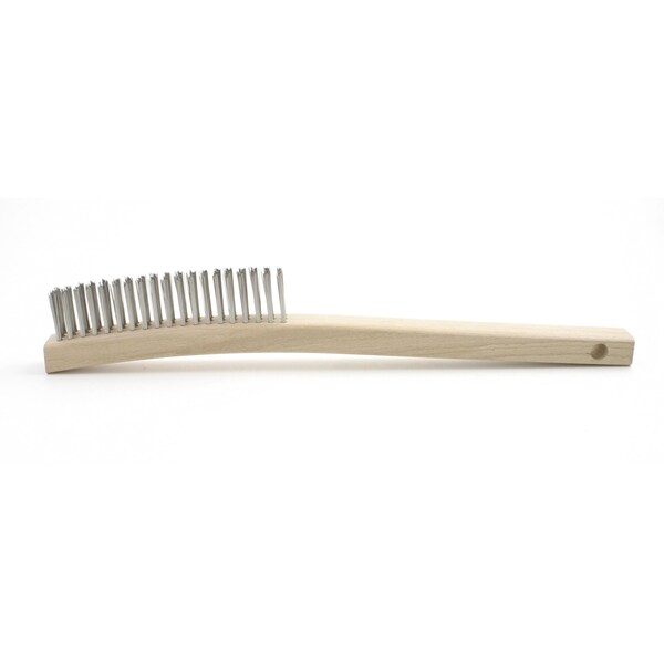 Brocha de Cerdas Curvas con Mango B741SS de Brush Research Manufacturing, .012SS, 4X19, 1.125" Recorte, 13.75" Largo Total - B741SS