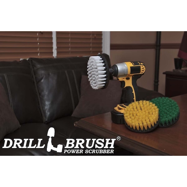 Limpieza del hogar Drillbrush - Herramientas de cocina - Limpiador de ducha - Accesorios de baño - 5IN-S-GWY-QC-DB