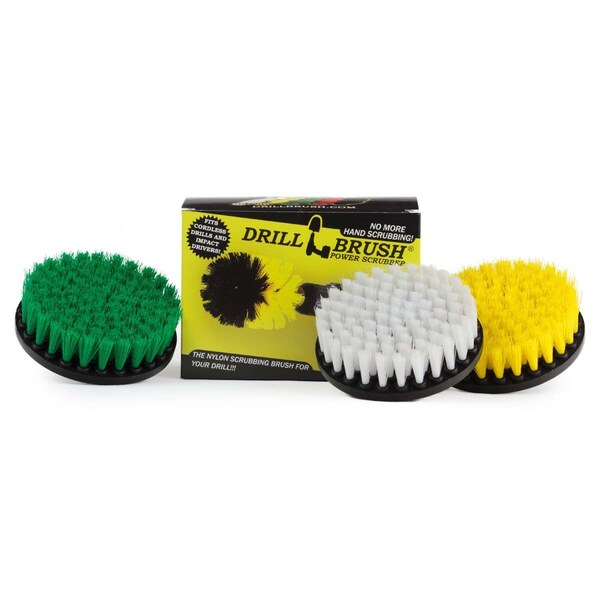 Limpieza del hogar Drillbrush - Herramientas de cocina - Limpiador de ducha - Accesorios de baño - 5IN-S-GWY-QC-DB