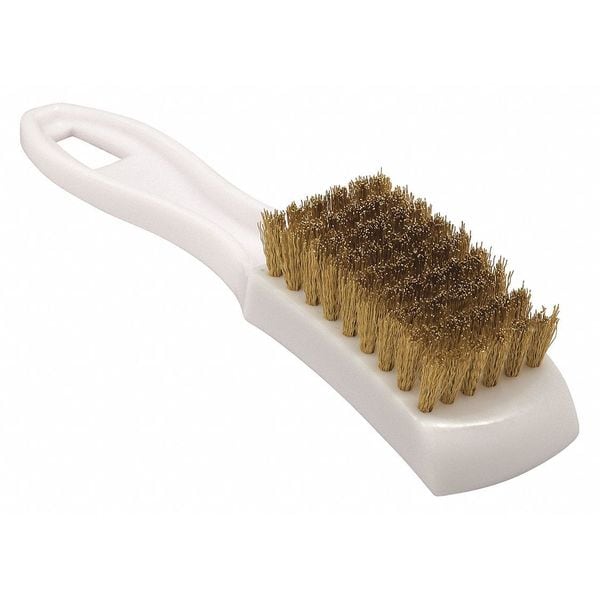 Cepillo Tanis Brush, Latón Pequeño, Mango de Plástico, Mango de 4-3/4 pulgadas de largo, Cepillo de 2-1/2 pulgadas de largo, Plástico - 00504