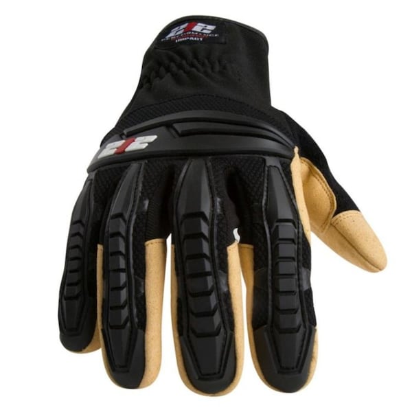 Guantes de impacto resistentes a cortes 212 Performance, Nivel de corte 5, Negro/Beige, 3XL - IMPC5R-05-013.