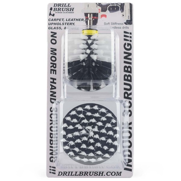 Suministros de limpieza Drillbrush - Cepillos giratorios para barcos y embarcaciones - Kayak - W-S-4O-QC-DB