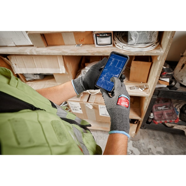 Guantes sumergibles Milwaukee Tool resistentes al corte, nivel de corte A2, calibre 18, S - 48-73-7120E
