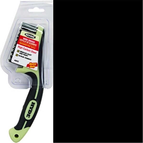 Soluciones de cuchillas industriales Hyde 8.75 pulgadas Maxxgrip cepillo de alambre de acero de alto carbono - 79423468322