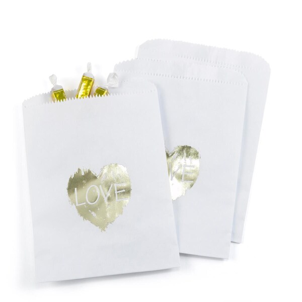 Bolsitas para regalos Hortense Hewitt Brush of Love, Blancas - en Blanco - 42268