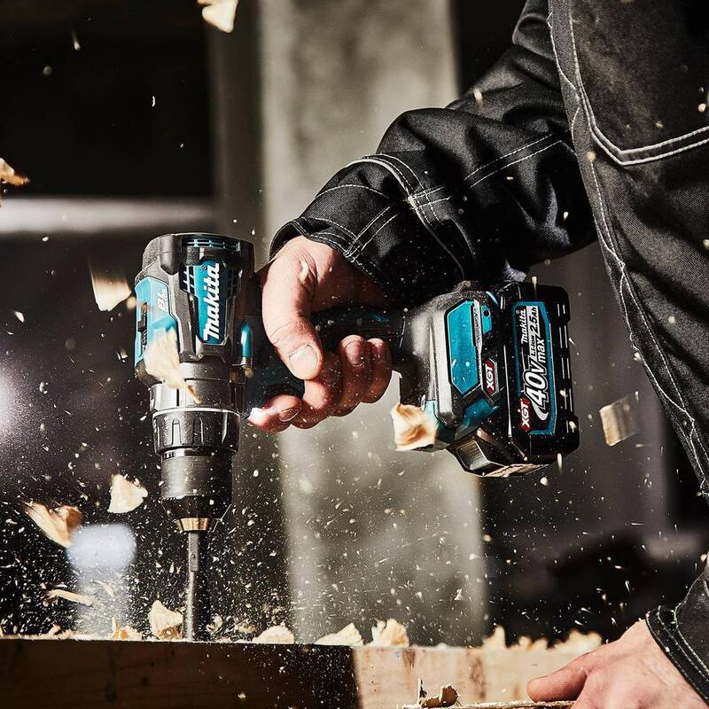 Juego de taladro atornillador inalámbrico Makita 40V Max XGT Brushless 1/2 pulgadas (2.5Ah) - GFD01D