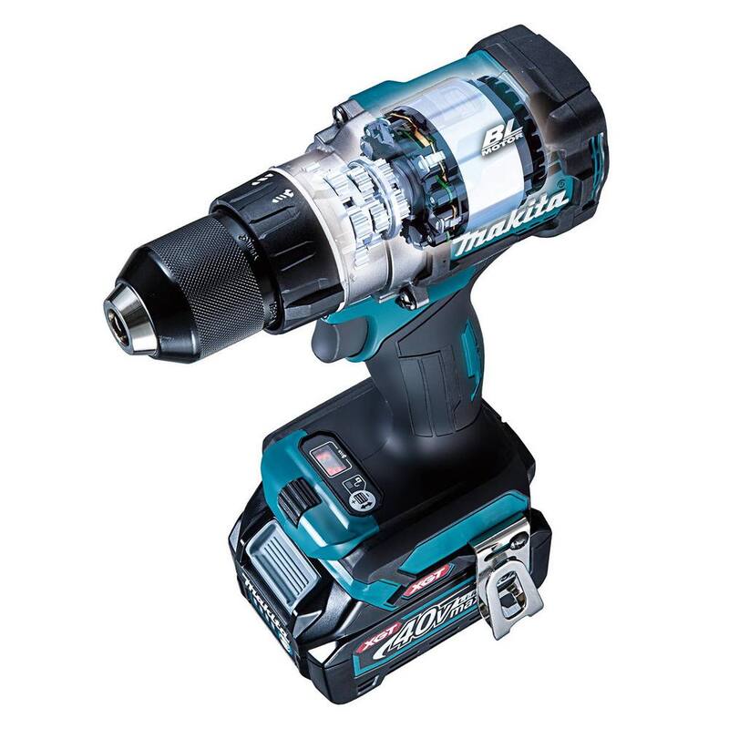 Juego de taladro atornillador inalámbrico Makita 40V Max XGT Brushless 1/2 pulgadas (2.5Ah) - GFD01D