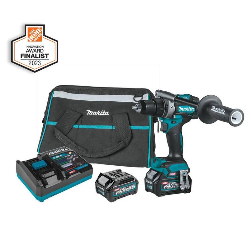Juego de taladro atornillador inalámbrico Makita 40V Max XGT Brushless 1/2 pulgadas (2.5Ah) - GFD01D