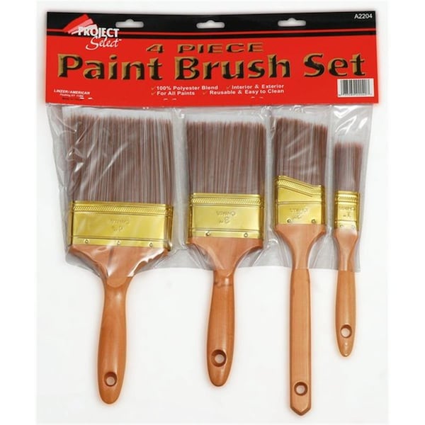 Set de Brochas Linzer Linzer Products 398204073 A2204 Project Select - 4 Piezas - 398204073