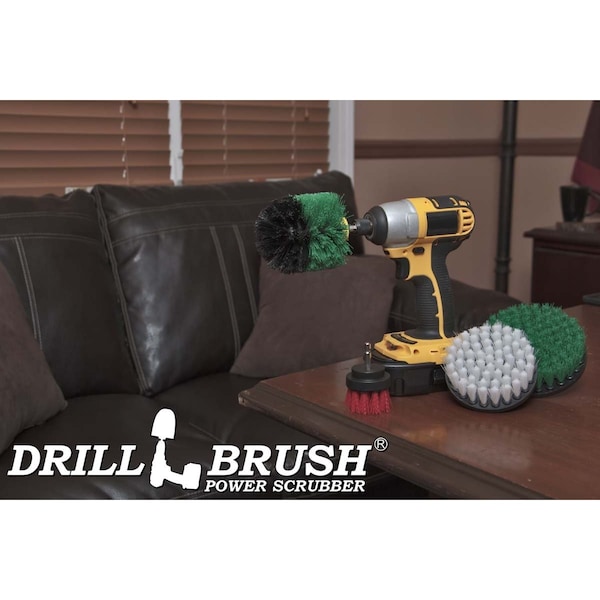 Cepillo de Taladro Power Scrubber de Useful Products 7 pulgadas de ancho 5 pulgadas de largo, variedad - S-W4G5OR2-QC-DB