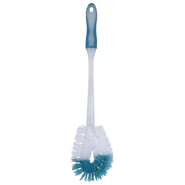 Cepillo para taza de baño con cerdas de polipropileno de 18.5 pulgadas y agarre de hule - 003116