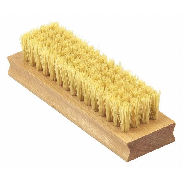 Brocha Tanis, para Cepillar, Gamuza y Uñas, Mango de Madera, Tampico, Brocha de 4-3/8 pulgadas de largo, Blanca - 00521