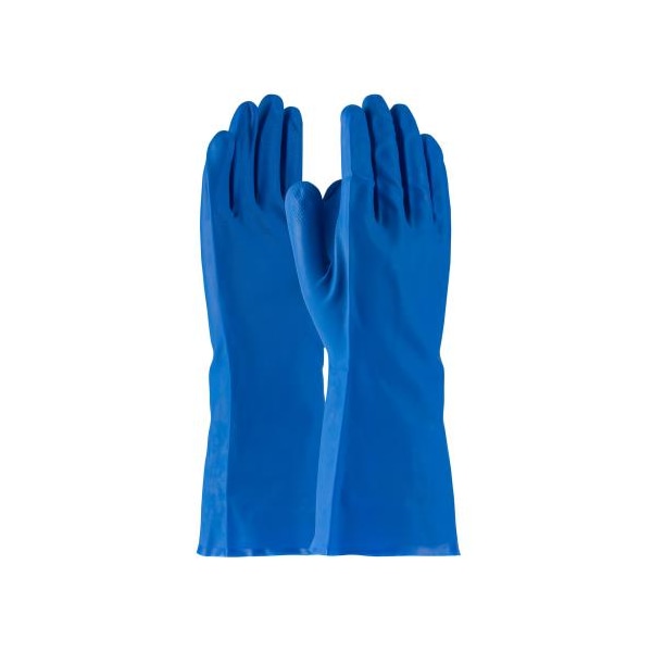 Guantes de Nitrilo Extra Grande Pip Azules de 13 Pulgadas con Agarre de 14 mil, Paquete de 12 - 50-N140B/XL