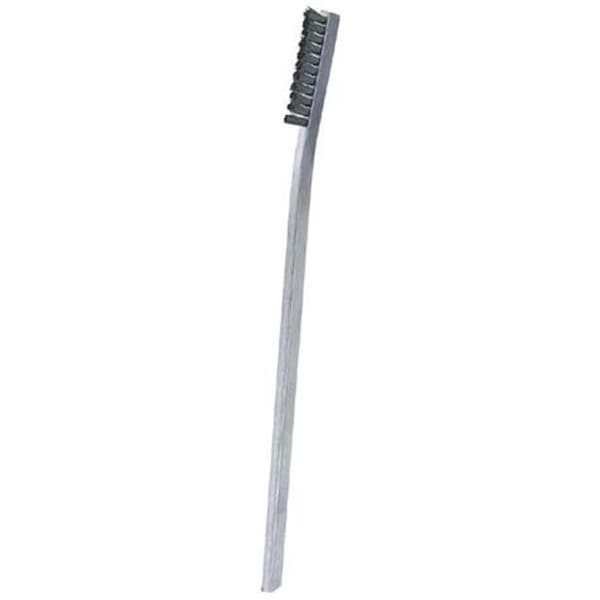 Brocha para rasguños de acero inoxidable con mango de aluminio Gordon Brush Gordon Brush 11SSA de 1 fila .003 - Caja de 25 unidades - 11SSA