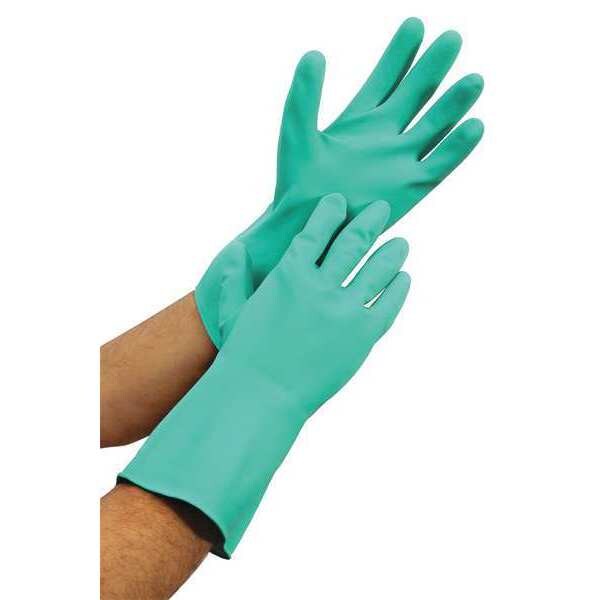 Guantes de neopreno resistentes a productos químicos Condor, 20 mil, Tamaño 8, Verde - 48UP12