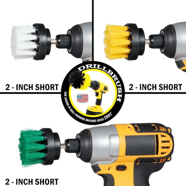 Producto: Drillbrush - Suministros de Limpieza - Tina - Accesorios de Baño - Fregar - Tina de Baño para Bebés - 2IN-S-GWY-QC-DB