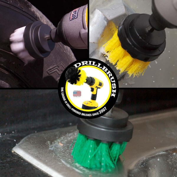 Producto: Drillbrush - Suministros de Limpieza - Tina - Accesorios de Baño - Fregar - Tina de Baño para Bebés - 2IN-S-GWY-QC-DB