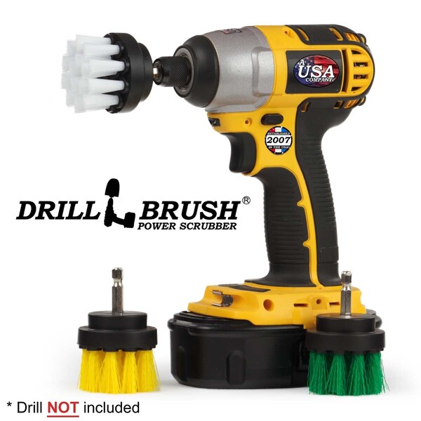 Producto: Drillbrush - Suministros de Limpieza - Tina - Accesorios de Baño - Fregar - Tina de Baño para Bebés - 2IN-S-GWY-QC-DB