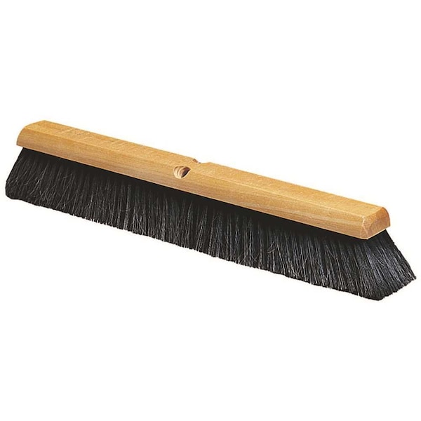 Cepillo de cerdas de caballo de 24 pulgadas Carlisle Foodservice para Piso en color negro con bloque de plástico - 4503103