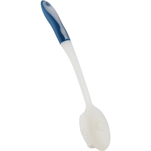 Cepillo para el cuerpo y exfoliante All-Source de 16 pulgadas en blanco y azul - LF 2370