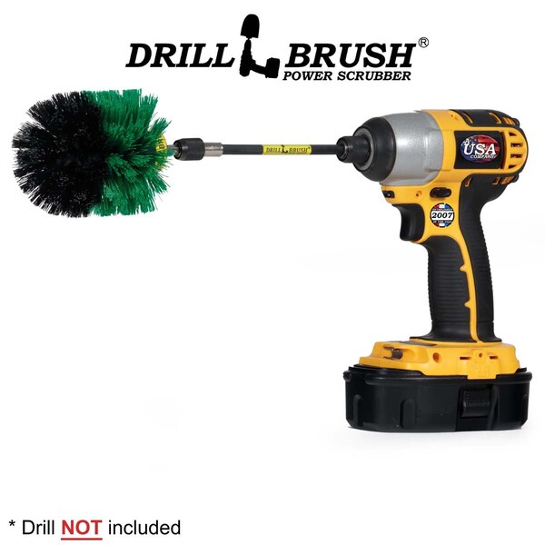 Cepillo para Taladro Drillbrush - Accesorios de Cocina - Suministros de Limpieza - Sartén de Hierro Fundido Skil - O-G-5X-QC-DB