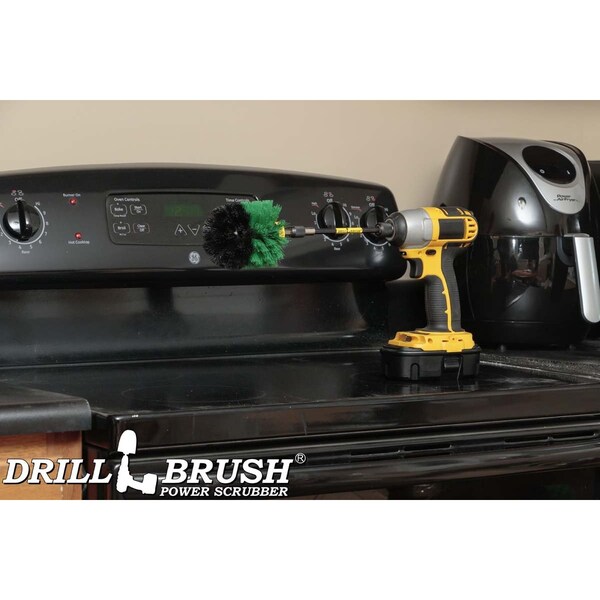 Cepillo para Taladro Drillbrush - Accesorios de Cocina - Suministros de Limpieza - Sartén de Hierro Fundido Skil - O-G-5X-QC-DB
