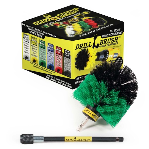 Cepillo para Taladro Drillbrush - Accesorios de Cocina - Suministros de Limpieza - Sartén de Hierro Fundido Skil - O-G-5X-QC-DB