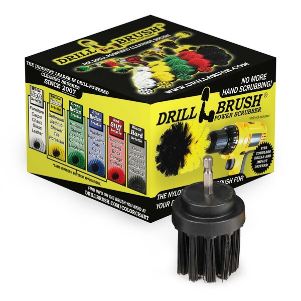 Accesorios para parrilla Drillbrush - Cepillo para parrilla - Parrilla eléctrica - Parrilla de gas - 2IN-L-K-QC-DB