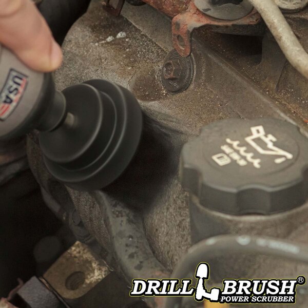 Accesorios para parrilla Drillbrush - Cepillo para parrilla - Parrilla eléctrica - Parrilla de gas - 2IN-L-K-QC-DB