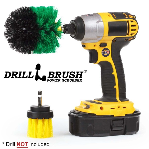 Cepillo de Taladro Power Scrubber de Useful Products 5 pulgadas de ancho 5 pulgadas de largo, variedad - L-Y2GO-QC-DB