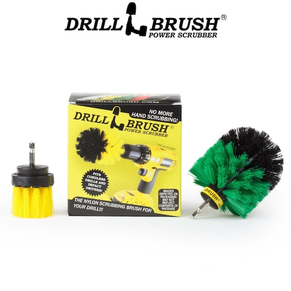 Cepillo de Taladro Power Scrubber de Useful Products 5 pulgadas de ancho 5 pulgadas de largo, variedad - L-Y2GO-QC-DB