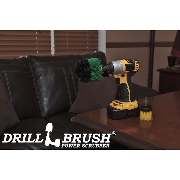 Cepillo de Taladro Power Scrubber de Useful Products 5 pulgadas de ancho 5 pulgadas de largo, variedad - L-Y2GO-QC-DB