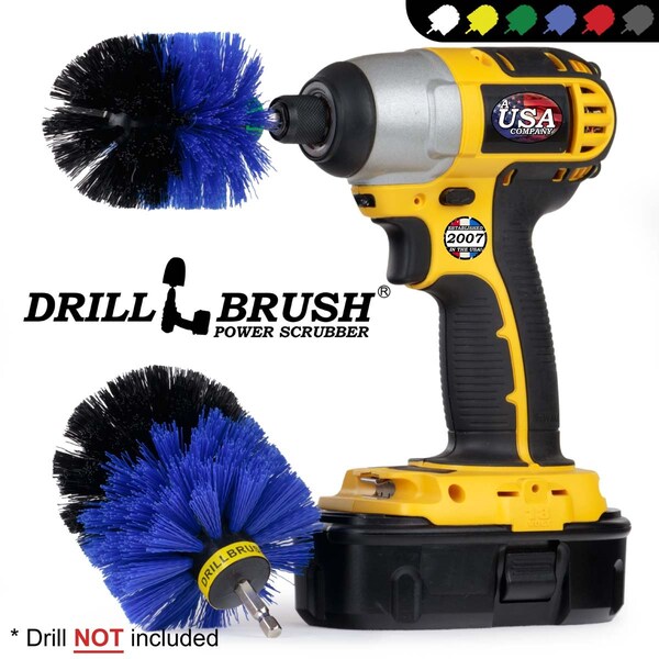 Cepillo Taladro Drillbrush - Accesorios para Barcos - Suministros de Limpieza - Cepillo para Fregar - B-S-MO-QC-DB