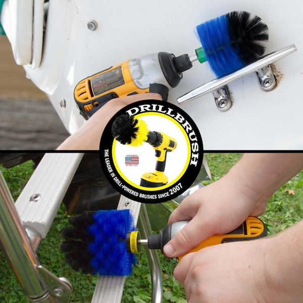 Cepillo Taladro Drillbrush - Accesorios para Barcos - Suministros de Limpieza - Cepillo para Fregar - B-S-MO-QC-DB