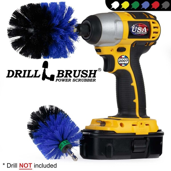 Cepillo Taladro Drillbrush - Accesorios para Barcos - Suministros de Limpieza - Cepillo para Fregar - B-S-MO-QC-DB
