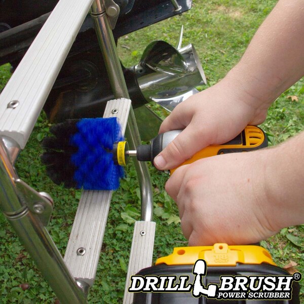 Drillbrush Marine - Suministros de Limpieza - Accesorios para Barcos - Cepillo de Perforación - Hull Cle - O-B-QC-DB