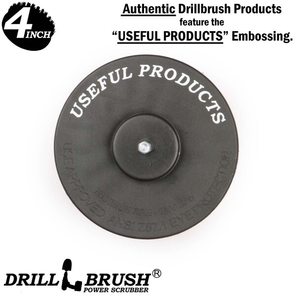 Accesorios de Cocina Drillbrush - Suministros de Limpieza - Cepillo de Taladro - Estufa - 4IN-LIM-VERDE-CORTO-QC