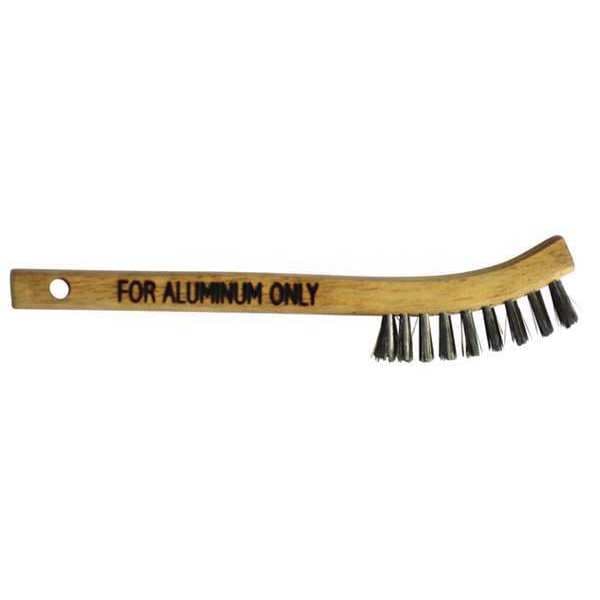 Cepillo para Limpieza de Alambre Keysco Tools, 8", Acero Inoxidable, Mango de 4-7/8" de Largo, Cerdas de 3-1/8" de Largo, Madera - 77698