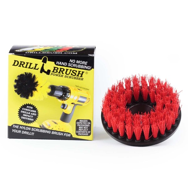 Drillbrush Outdoor - Suministros de Limpieza - Cepillo Taladro - Limpia y Remueve Algas - 5IN-S-R-T-DB