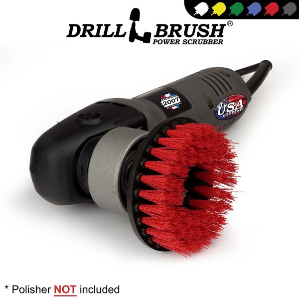 Drillbrush Outdoor - Suministros de Limpieza - Cepillo Taladro - Limpia y Remueve Algas - 5IN-S-R-T-DB