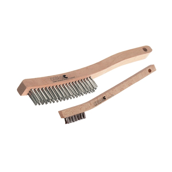 Cepillo para Rayones en Acero Inoxidable Cgw Abrasives, 3x7 Filas, SS, de Madera Dura - 60211