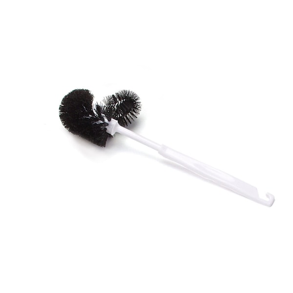 Cepillo para tazón Malish, 15 pulgadas, Negro y Blanco, Cepillo de 15 pulgadas de longitud, Negro, Plástico - 2102SP